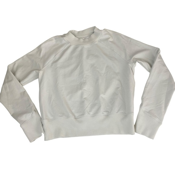 lululemon Ready To Roll Crew Sweatshirt Pullover Vapor Sz 6 - Picture 13 of 14
